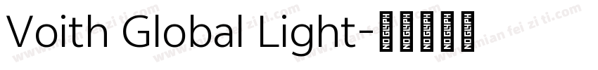 Voith Global Light字体转换